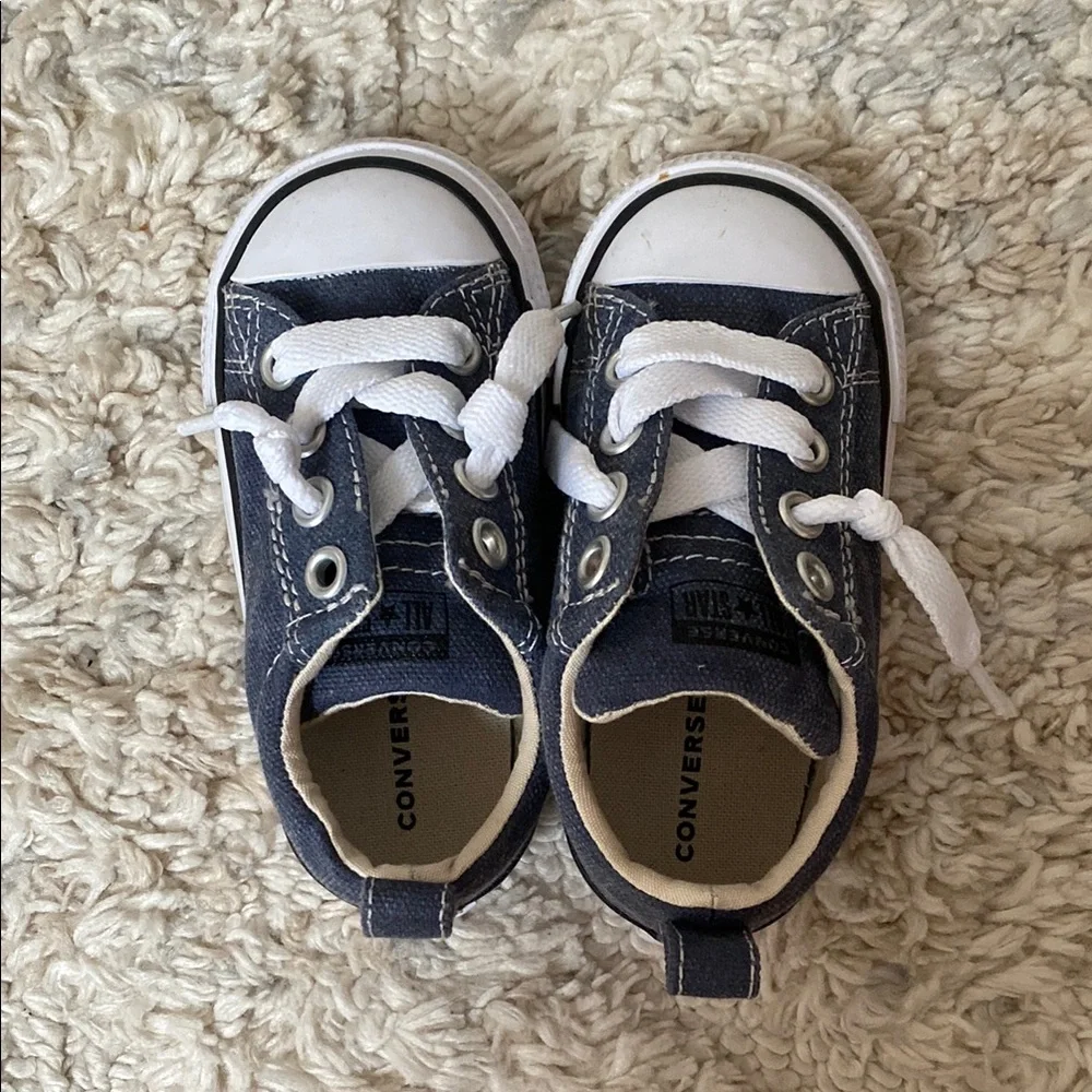 Converse Blue and White Sneakers
